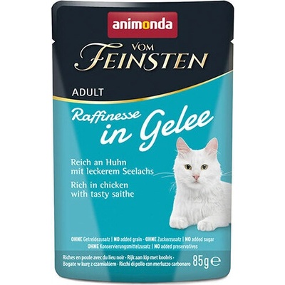 Animonda Vom Feinstein Raffinesse in Jelly kuře a tmavá treska 85 g