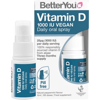 BetterYou Vitamin D 1000 IU Vegan Oral Spray [15 мл]
