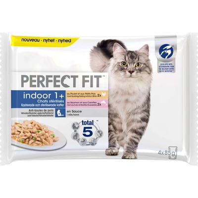 Perfect Fit Sterilise Indoor Adult 1+ kuracie a losos 52 x 85 g