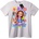 NOONEBRAND Тениска Цветна Музика на Лара - XL, White