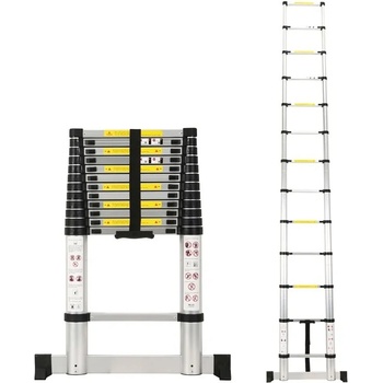 MXM Телескопична стълба - 3, 8 м, алуминий