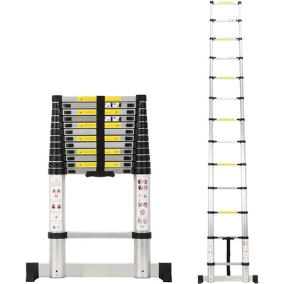 MXM Телескопична стълба - 3, 8 м, алуминий