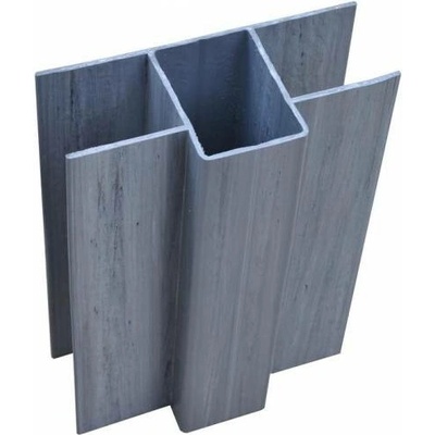 Oboustranný držák podhrabové desky 200x40 mm, na hranatý sloupek, plastový