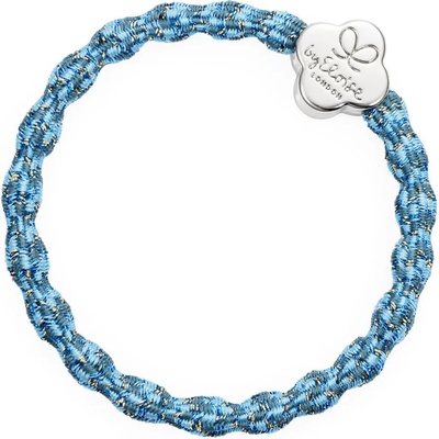 By Eloise London Metallic Silver Quatrefoil Ластик за коса за жени цвят Bermuda