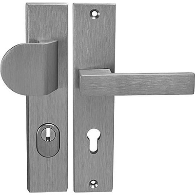 MP kování AXA - OMEGA2 PLUS PZ PLUS 92 mm madlo/klika Inox Elox
