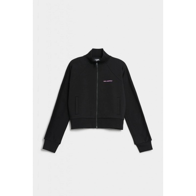 Karl Lagerfeld Big Logo Zip Up čierna