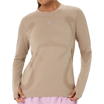 Asics Дамска тениска Asics Women's Road Seamless L/S Top Running shirt - Greige (916-4757-0512)