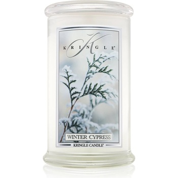 Kringle Candle Winter Cypress ароматна свещ 624 гр