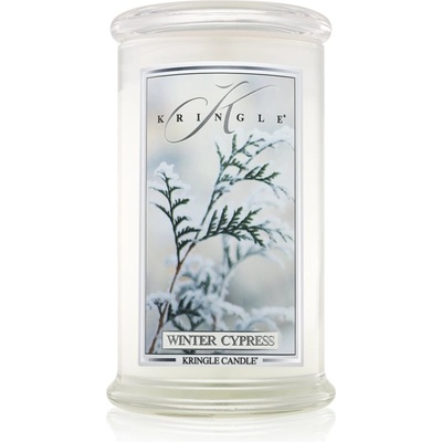 Kringle Candle Winter Cypress ароматна свещ 624 гр
