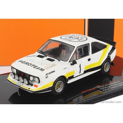 Ixo-models Škoda 160rs Mtx night Version N 1 Rally Sumava 1984 V.blahna P.scovanek Bílá Černá Žlutá 1:43