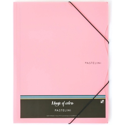 Karton P+P Sloha s gumou A4 PP PASTELINI růžová – Zbozi.Blesk.cz