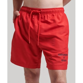Superdry Бански гащета Superdry Code Core Sport 17 Inch swimming shorts - Red (Risk Red)