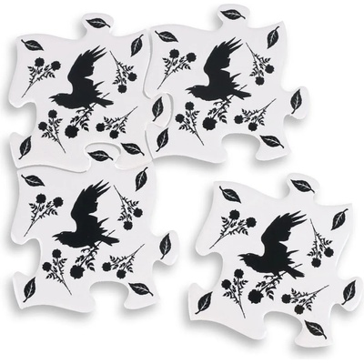 Alchemy gothic Подложки за чаши alchemy gothic - Гарван и Роуз - cj5