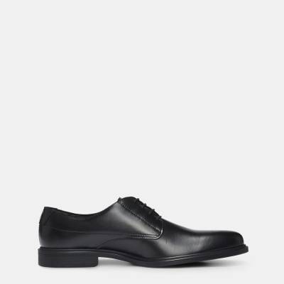 Hugo Обувки Hugo Men's Kerr Derby Light Navy Derby Shoes - Black