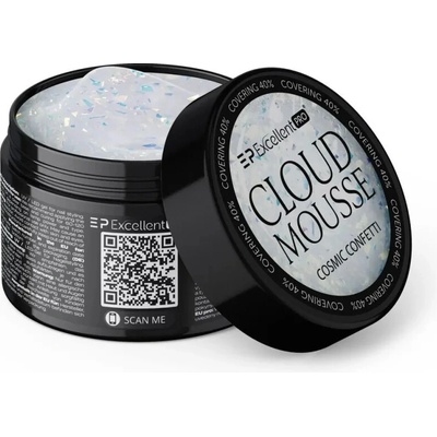 Excellent Pro stavební gel Cloud Mousse Cosmic Confetti 15g