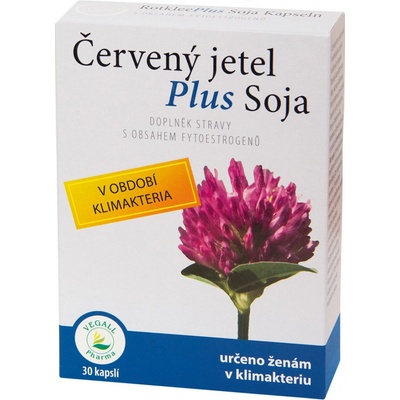 Ökopharm Vertriebs Červený jetel Plus Soja Rotklee Plus Soja 30 kapslí