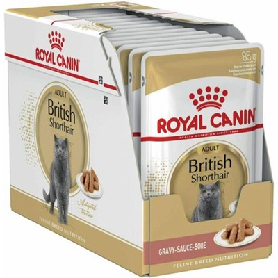 Royal Canin British Shorthair консерви за британски късокосмести котки в сос 12 x 85 г