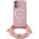 GUESS Калъф Guess Crossbody Cord Script MagSafe за iPhone 16 - розов (3666339345884)