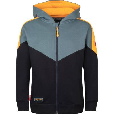 TROLLKIDS Детско яке за тренировка Trollkids Kid's Flekkefjord Jacket Training jacket - Black / Steel Blue / Mango - размер 152 (EU) (704-5511-0117)