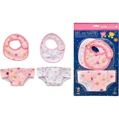 Dolls World Bryndáky a pleny pro panenky 46 cm