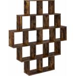 vidaXL Стенен рафт Опушен дъб 120 x 20 x 136 см Инженерна дървесина (8012160)
