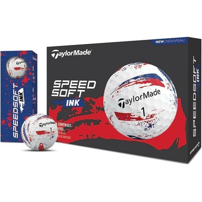 TaylorMade Speedsoft modro/červené 3 x 3 ks
