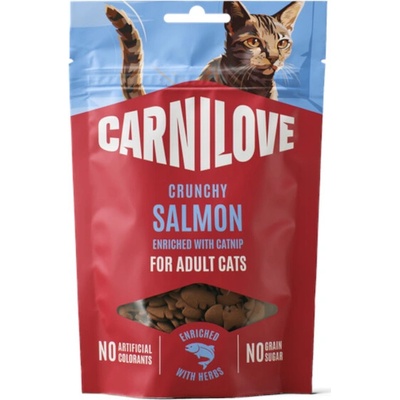 Carnilove Cat Crunchy Snack kačacie s malinami 4 x 50 g