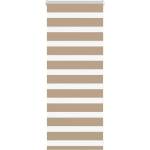 vidaXL Зеброва щора, пясъчно кафява, 60x100 см, ширина на плата 55, 9 см, полиестер (4014513)