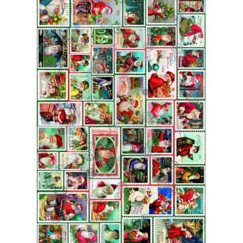 Image 1 of Grafika - Puzzle Santa Stamps - 1 000 piese