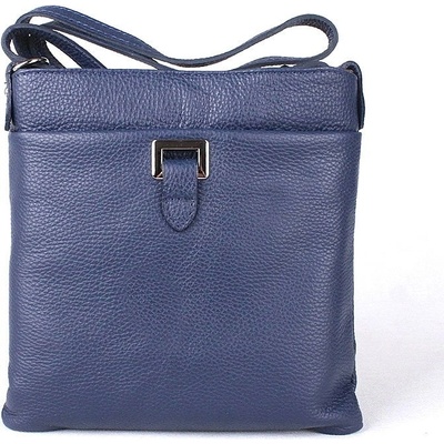 Vera Pelle malá kožená crossbody kabelka no. 17 modrá