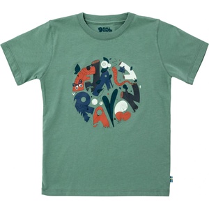 Fjällräven Детска тениска Fjällräven Kid's Forest Findings T-Shirt - Patina Green - размер 116 (EU) (704-2212-0313)