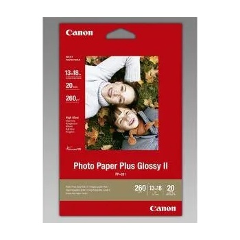 Canon Гланцирана фото хартия Canon Plus Glossy II PP-201, 13x18 cm, 20 листа, 2311B018AA