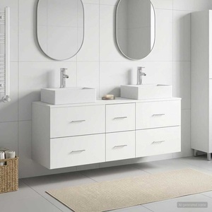 vidaXL Комплект шкафове за баня 3 бр. Бяло 129 x 41 x 79, 5 см (3405843)