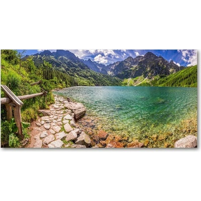 Fotoobraz na skle Morské oko Tatry 100x50 cm