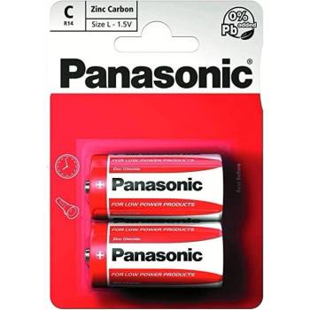 Panasonic Батерии цинкови Panasonic R14RZ/2BP, LR14, 1.5V, 2бр (R14RZ/2BP)