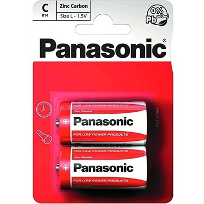 Panasonic Батерии цинкови Panasonic R14RZ/2BP, LR14, 1.5V, 2бр (R14RZ/2BP)
