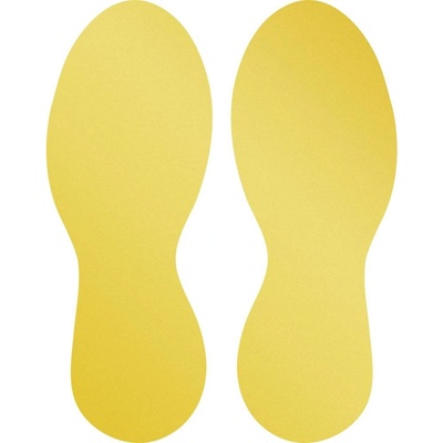 Durable 104704 Forma podlahového značení, možnost odstranění žlutá 5 pár (š x v) 90 mm x 240 mm