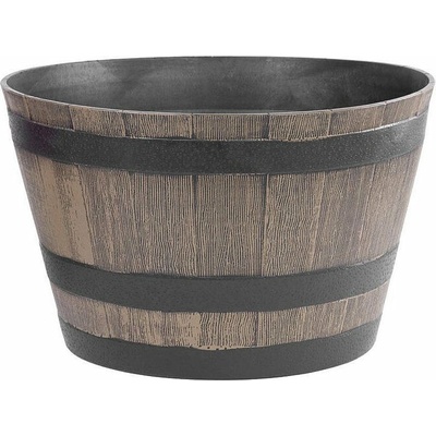 STREND Kvetináč Woodeff Barel Grey - PRO Kvetináč, Woodeff, 52x30 cm, sivý