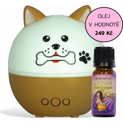 Airbi Aroma Pet Woof dětský aroma difuzér 250 ml + esenciální olej Airbi LEVANDULE 10 ml