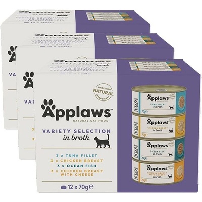 Applaws Variety Selection Консерва за котки, избор в бульон 36 x 70 г