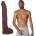 Doc Johnson Signature Cocks Hollywood Cash ULTRASKYN Vac-U-Lock 11" Chocolate