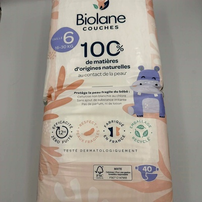 Biolane Na Jedno Použití přírodní 6 16–30 kg 40 ks