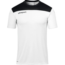 Uhlsport Offense 23 Poly Shirt bílá/černá/šedá UK Junior