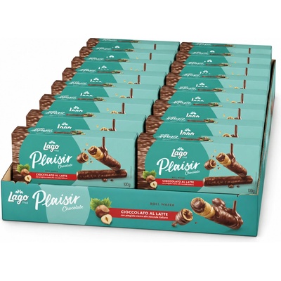 Gastone Lago kakaové trubičky Nocciola 12 x 100 g