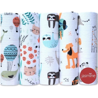 Jasmine Bavlněné box Unisex 2 70 x 80 5 ks