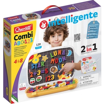 Quercetti Tabule v kufříku Combi ABC + 123