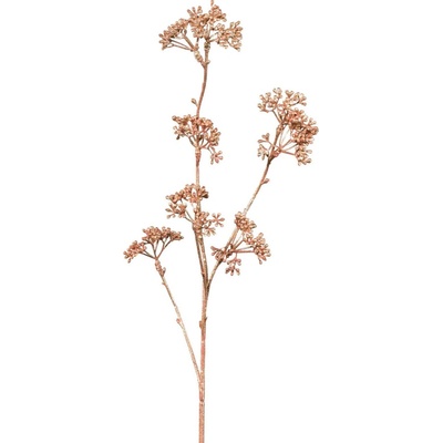 Umělá větvička Patrinia výška 60 cm Gasper - růžovozlatá