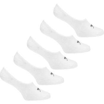 Slazenger Дамски чорапи Slazenger Invisible 5 Pack Socks Ladies - White