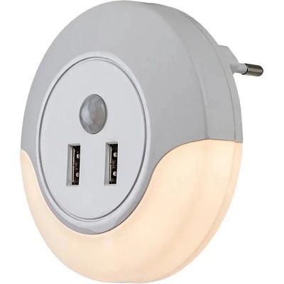 Rábalux НОЩНА ЛАМПА СЪС СЕНЗОР 13.9w 2xusb-a 3000k БЯЛА rabalux dembo (5996595760120)