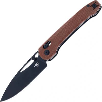 BESTECH Cobber 14C28N Black PVD with Brown G10 handle BG68F